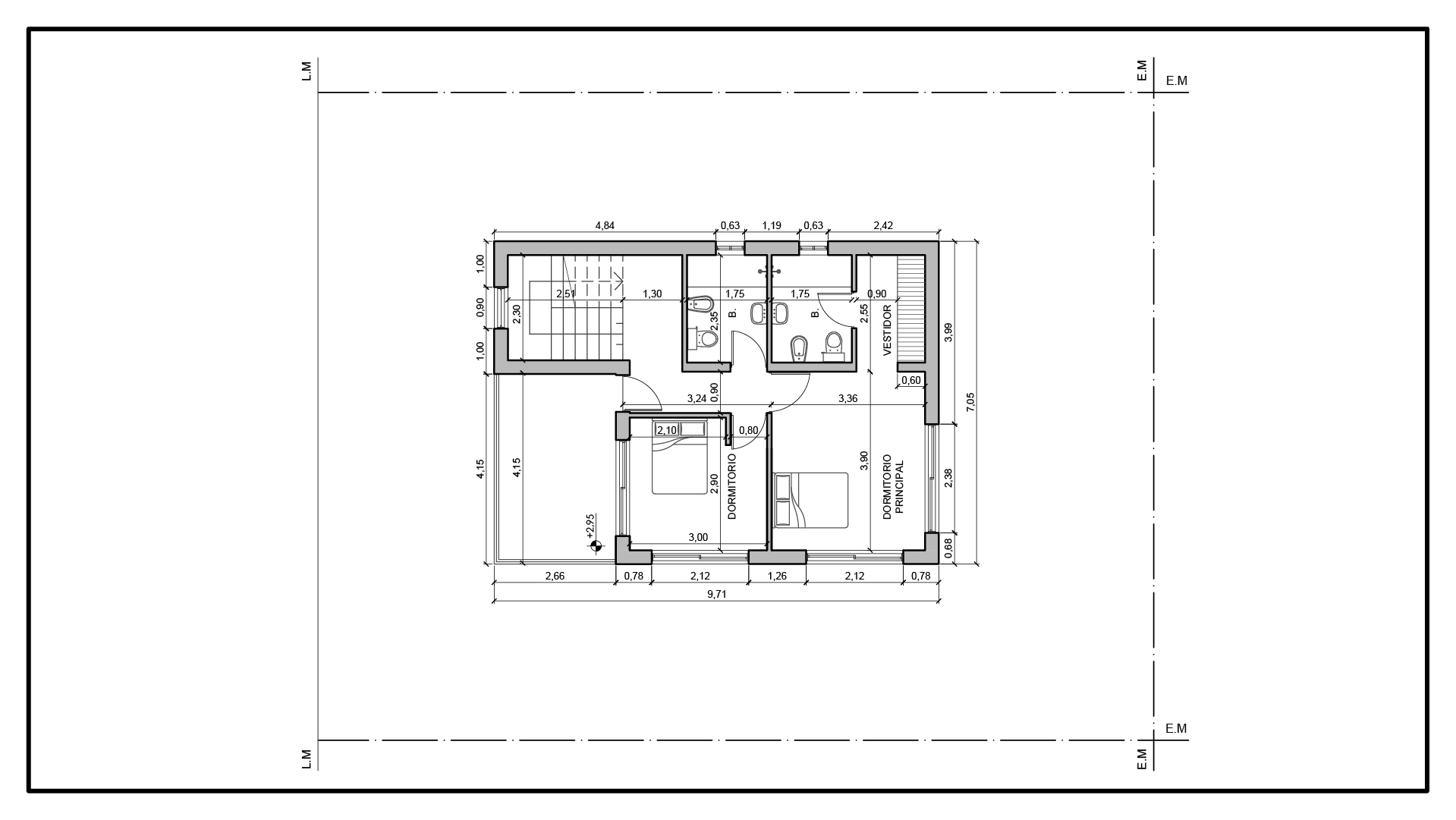 PLANTA ALTA CASA MORENO